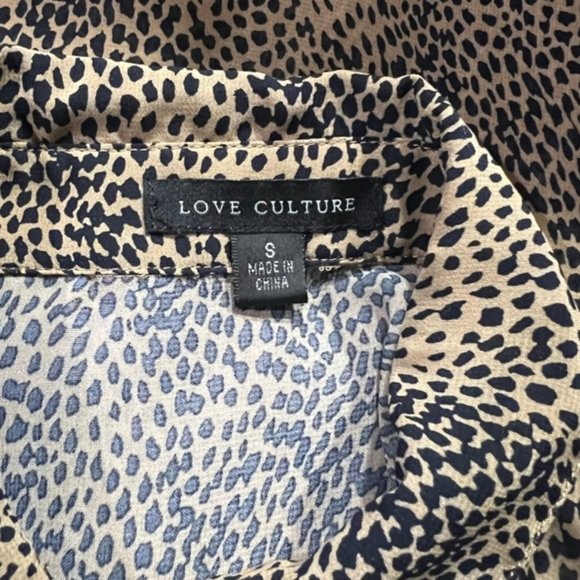 Love Culture Brown & Black Blouse Size S - Picture 10 of 10